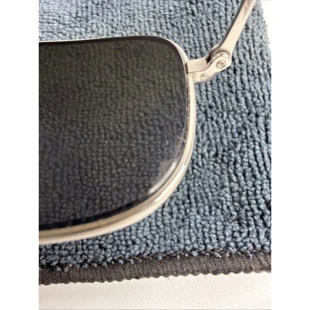 VTG Maui Jim Wiki Wiki Gray Lens MJ-246-17 Silver Titanium Aviator Sunglasses